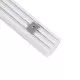 GloboStar® 70871-3M Επιφανειακό Προφίλ Αλουμινίου Λευκό με Οβάλ Λευκό Οπάλ Κάλυμμα για έως 3 Σειρές Ταινίας LED Πατητό - Press On 3 Μέτρα