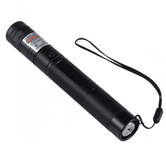 GloboStar® 78997 Φορητό Επαναφορτιζόμενο Laser Pointer 5Mw Class 3 DOT Zoom με Extra Κεφαλή για Dot Effects με Μπαταρία 18650 Li-ion 4800mAh & Φορτιστή - Πράσινο 532nm Φ2.2 x Υ15cm