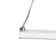 GloboStar® ROME 61295 Κρεμαστό Φωτιστικό Οροφής Linear Design LED CCT 24W 2640lm 200° AC 220-240V - Εναλλαγή Φωτισμού μέσω Διακόπτη On/Off All In One Ψυχρό 6000k+Φυσικό 4500k+Θερμό 2700k Μ65.5 x Π4 x Υ33cm - Λευκό - 3 Years Warranty