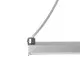 GloboStar® ROME 61296 Κρεμαστό Φωτιστικό Οροφής Linear Design LED CCT 24W 2640lm 200° AC 220-240V - Εναλλαγή Φωτισμού μέσω Διακόπτη On/Off All In One Ψυχρό 6000k+Φυσικό 4500k+Θερμό 2700k Μ65.5 x Π4 x Υ33cm - Ασημί Βούρτσας - 3 Years Warranty