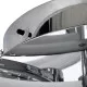 GloboStar® ROYAL-R 61324 Φωτιστικό Οροφής Design LED CCT 135W 16200lm 360° AC 220-240V - Εναλλαγή Φωτισμού μέσω Τηλεχειριστηρίου All In One Ψυχρό 6000k+Φυσικό 4500k+Θερμό 2700k Dimmable Μ80.5 x Π59 x Υ12cm - Νίκελ Χρώμιο - 3 Years Warranty