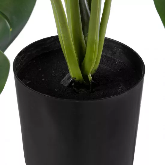 GloboStar® Artificial Garden MONSTERA 20000 Τεχνητό Διακοσμητικό Φυτό Μονστέρα Υ50cm