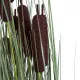 GloboStar® Artificial Garden TYPHA ANGUSTIFOLIA GRASS 20070 Τεχνητό Διακοσμητικό Φυτό Γρασίδι της Τύφας Υ120cm