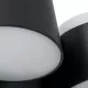 GloboStar® REGENCY 61376 Μοντέρνο Φωτιστικό Τοίχου - Απλίκα Ξενοδοχείου Bed Side LED 16W 1840lm 120° AC 220-240V - Reading Up/Down Light - Φορτιστής USB 3A - Μ16.5 x Π12 x Υ10cm - Φυσικό Λευκό 4500K - Μαύρο