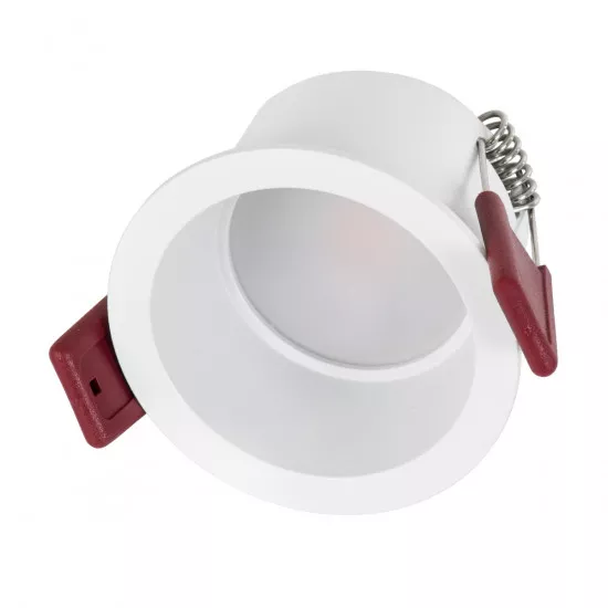 GloboStar® IP 60344 Χωνευτό LED Spot Downlight TrimLess Μπάνιου & WC Φ6.6cm 7W 750lm 45° AC 220-240V IP44 Φ6.6 x Υ5.3cm - Στρόγγυλο - Λευκό - Φυσικό Λευκό 4500K - Bridgelux COB - TÜV Certified Driver - 5 Years Warranty