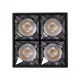 GloboStar® LUMINAR SUPERIOR 60332 Επιφανειακό LED Spot Downlight TrimLess 14W 1960lm 36° AC 220-240V IP20 Μ8.2 x Π8.2 x Υ6.6cm - Μαύρο με Κάτοπτρο Χρωμίου - Φυσικό Λευκό 4500K - Bridgelux High Lumen Chip Gen2 - TÜV Certified Driver - 5 Years Warranty