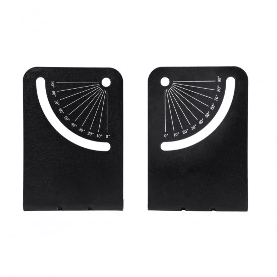 GloboStar® FDB K803-WB7 98029 Speaker Base Wall Bracket - Επιτοίχια Ρυθμιζόμενη Βάση Ηχείου για Τοποθέτηση Συστήματος Κολωνάτων Ηχείων K803 - IP20 - Μαύρο - Μ10 x Π8 x Υ14.5cm - Ζεύγος