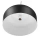 GloboStar® VILI BLACK 01261 Μοντέρνο Κρεμαστό Φωτιστικό Οροφής Μονόφωτο Μαύρο Μεταλλικό Καμπάνα Φ40 x Y27cm
