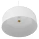 GloboStar® VILI WHITE 01260 Μοντέρνο Κρεμαστό Φωτιστικό Οροφής Μονόφωτο Λευκό Μεταλλικό Καμπάνα Φ40 x Y27cm