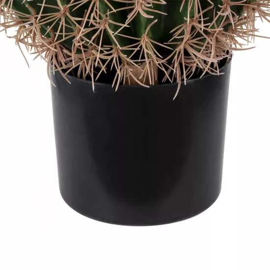 GloboStar® Artificial Garden FEROCACTUS 20136 Τεχνητό Διακοσμητικό Φυτό Φερόκακτος Υ55cm