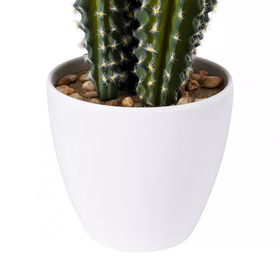 GloboStar® Artificial Garden CEREUS JAMACARU CACTUS 20094 Τεχνητό Διακοσμητικό Φυτό Κάκτος Κηρίος Υ53cm