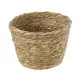 GloboStar® Artificial Garden SIFNOS 20266 Διακοσμητικό Πλεκτό Καλάθι - Κασπώ Γλάστρα - Flower Pot Μπεζ Φ18cm x Υ15cm