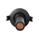 GloboStar® DALE 60371 Χωνευτό LED Κινούμενο Spot Downlight TrimLess Φ6.4cm 5W 500lm 36° AC 220-240V IP20 Φ6.4cm x Υ10cm - Στρόγγυλο - Μαύρο - Θερμό Λευκό 2700K - Bridgelux COB - TÜV Certified Driver - 5 Years Warranty