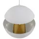 GloboStar® SEVILLE WHITE 01268 Μοντέρνο Κρεμαστό Φωτιστικό Οροφής Μονόφωτο Λευκό Μεταλλικό Φ35 x 33cm