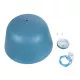 GloboStar® DOWNVALE 01286 Μοντέρνο Κρεμαστό Φωτιστικό Οροφής Μονόφωτο Μπλε Μεταλλικό Καμπάνα Φ40 x Y24cm
