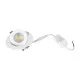 GloboStar® LEXIS JOINT 60990 Χωνευτό LED Κινούμενο Spot Downlight 7W 680lm 45° AC 220-240V IP44 Φ12cm x Υ3.1cm - Στρόγγυλο - Λευκό - Φυσικό Λευκό 4500K - Bridgelux Chip - TÜV Certified Driver - 5 Years Warranty