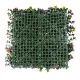 GloboStar® Artificial Garden FICUS GINSENG 20348 Τεχνητό Διακοσμητικό Πάνελ Φυλλωσιάς - Κάθετος Κήπος σύνθεση Πολύχρωμος Φίκος Τζίνσενγκ Μ50 x Π50 x Υ9cm