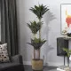 GloboStar® Artificial Garden TINOS 20292 Διακοσμητικό Πλεκτό Καλάθι - Κασπώ Γλάστρα - Flower Pot Μπεζ Φ35cm x Υ30cm