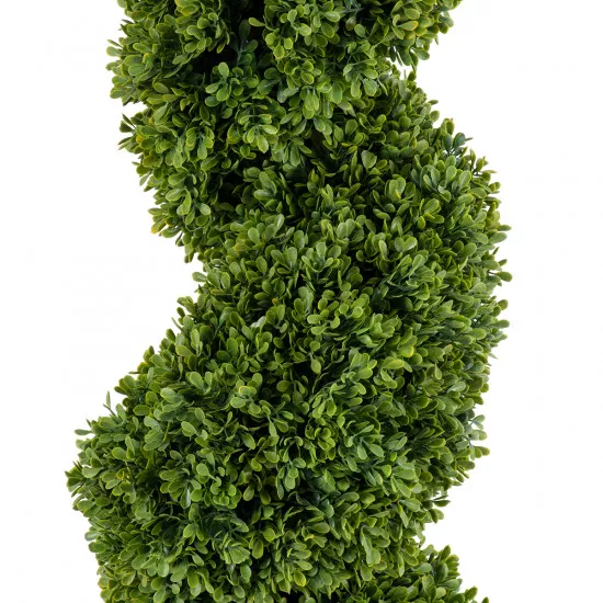 GloboStar® Artificial Garden BUXUS SPIRAL 20402 Τεχνητό Διακοσμητικό Φυτό Σπιράλ Πυξός Υ150cm