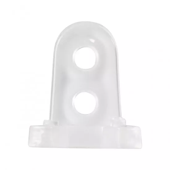GloboStar® 70664 Πλαστική PVC Βάση Στήριξης για Μονόχρωμο Φωτοσωλήνα LED 360° Degree DC 230V 2 Pin Αδιάβροχος IP68