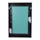 GloboStar® MAKEUP MIRROR-60x90-5 Μοντέρνος Καθρέπτης Μακιγιάζ με Πλαίσιο Φυσικού Ξύλου με Διακόπτη On/Off 10 x E27 AC220-240V - Μ60 x Π7 x Υ90cm - Μαύρος Έβενος