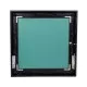 GloboStar® MAKEUP MIRROR-80x80-5 Μοντέρνος Καθρέπτης Μακιγιάζ με Πλαίσιο Φυσικού Ξύλου με Διακόπτη On/Off 12 x E27 AC220-240V - Μ80 x Π7 x Υ80cm - Μαύρος Έβενος