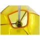 GloboStar® RINA 01308 Μοντέρνο Κρεμαστό Φωτιστικό Οροφής Μονόφωτο Γυάλινο Κίτρινο Διάφανο Μ20 x Π19 x Υ20cm