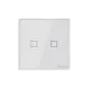 GloboStar® 80131  SONOFF T2EU2C-RF - 433MHz Wireless Smart Wall Touch Button Switch AC 100-240V Max 4A (2A/Way) 2 Way - RF Series