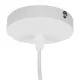 GloboStar® ACCADEMIA 01557 Μοντέρνο Industrial Κρεμαστό Φωτιστικό Οροφής Μονόφωτο Μεταλλικό Λευκό Καμπάνα Φ35 x Υ25cm