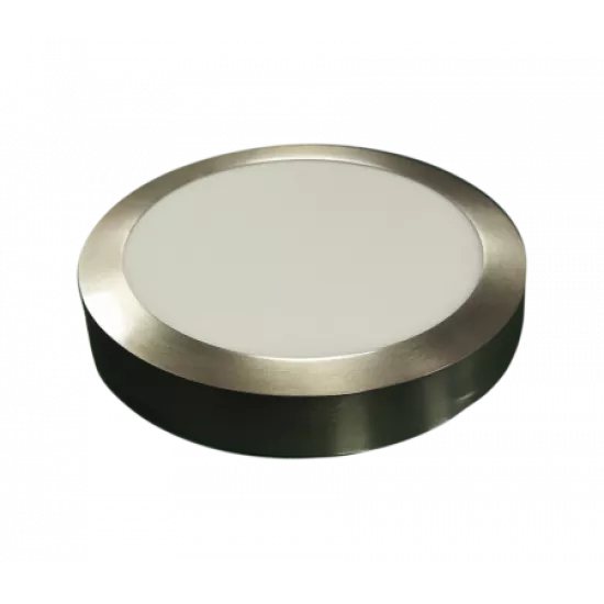 Inox Στρογγυλό εξωτερικό LED Panel Φ22εκατοστά 18W Ψυχρό Λευκό 6000K
